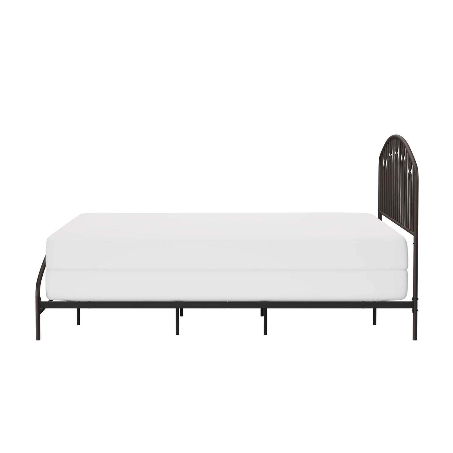 Hillsdale Furniture Riverbrooke Metal Arch Scallop King Bed, Bronze