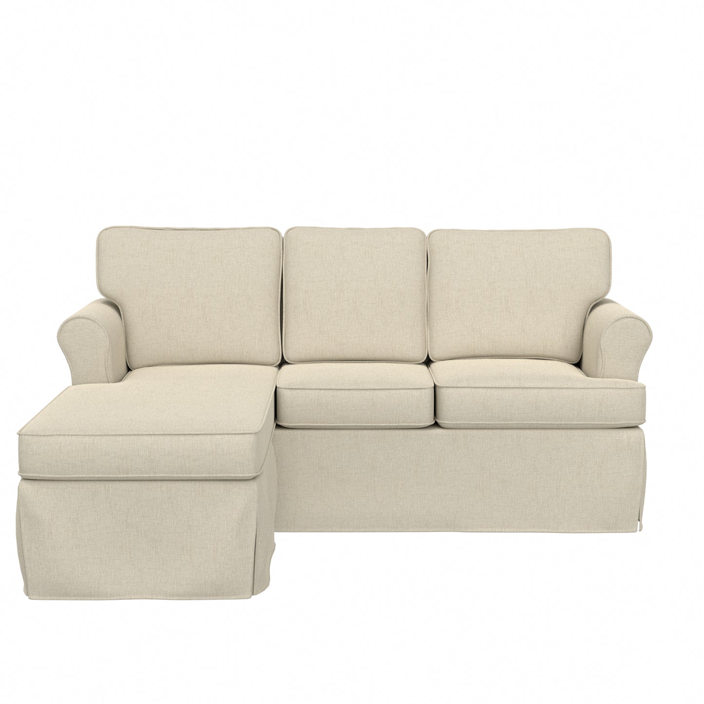 Hillsdale Furniture Faywood Upholstered Reversible Chaise Sectional, Beige