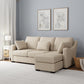 Hillsdale Furniture York Upholstered Sectional Chaise, Sand