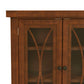 Hillsdale Furniture Bayside Wood 2 Door Console Cabinet, Rustic Mahogany