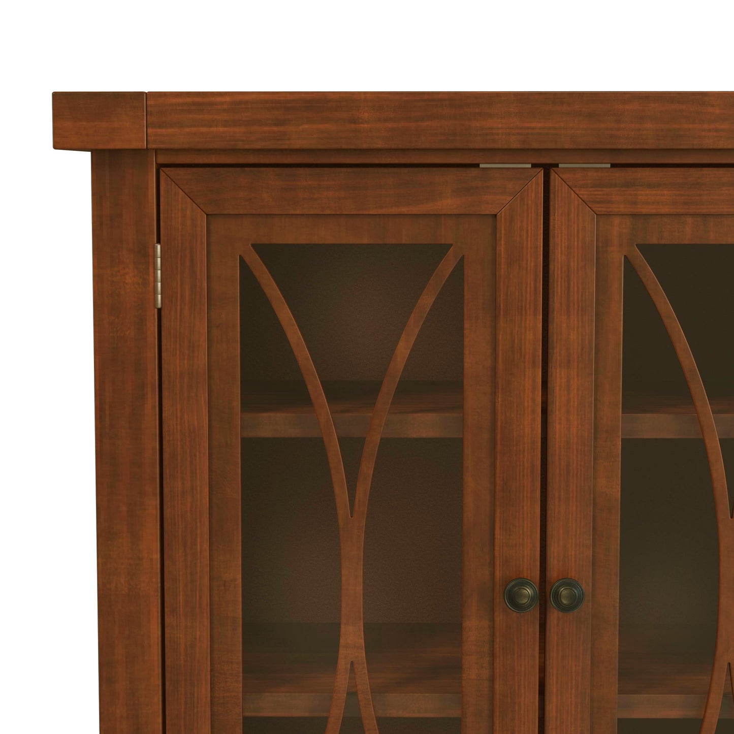 Hillsdale Furniture Bayside Wood 2 Door Console Cabinet, Rustic Mahogany