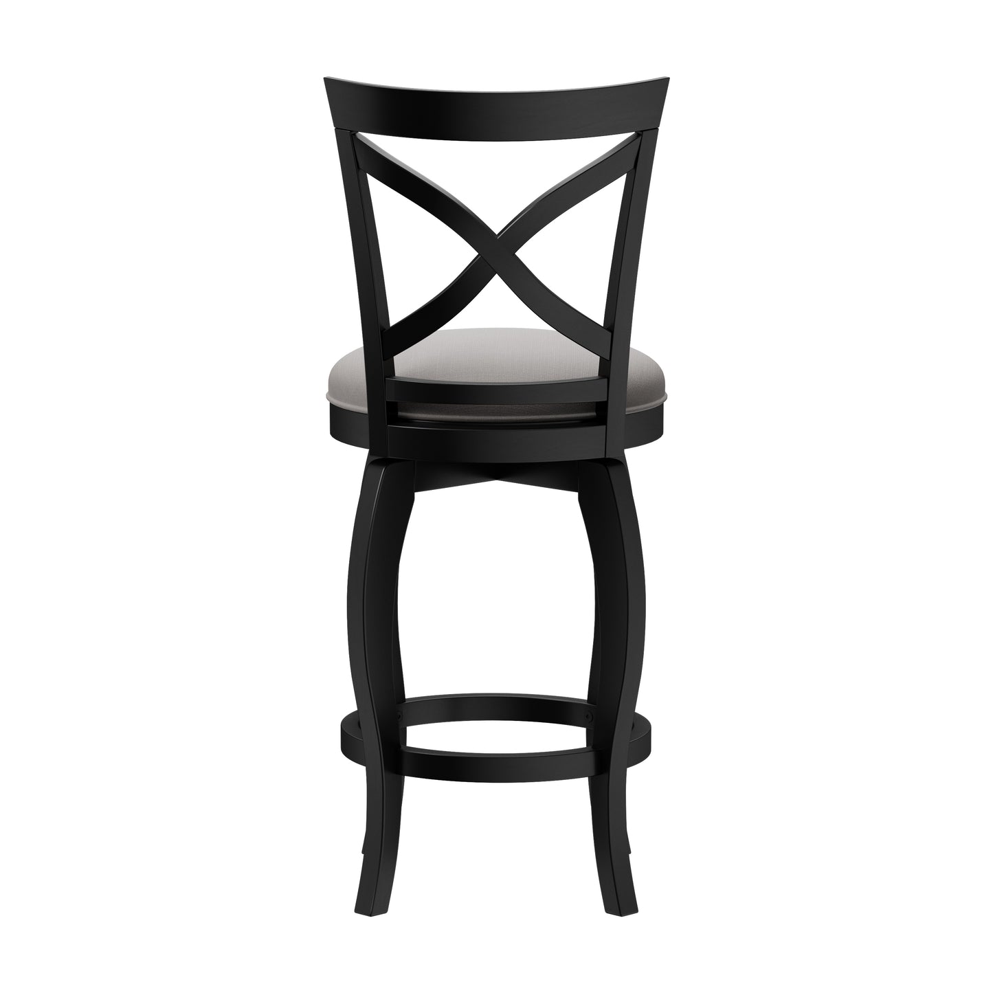 Hillsdale Furniture Ellendale Wood Swivel Counter Height Stool, Black