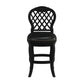 Hillsdale Furniture Braxton Wood Counter Height Return Swivel Stool, Black Honey