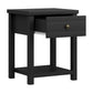 Living Essentials by Hillsdale Harmony Wood Accent Table, Matte Black