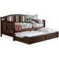 Hillsdale Furniture Dana Wood Twin Daybed with Trundle, Brushed Acacia