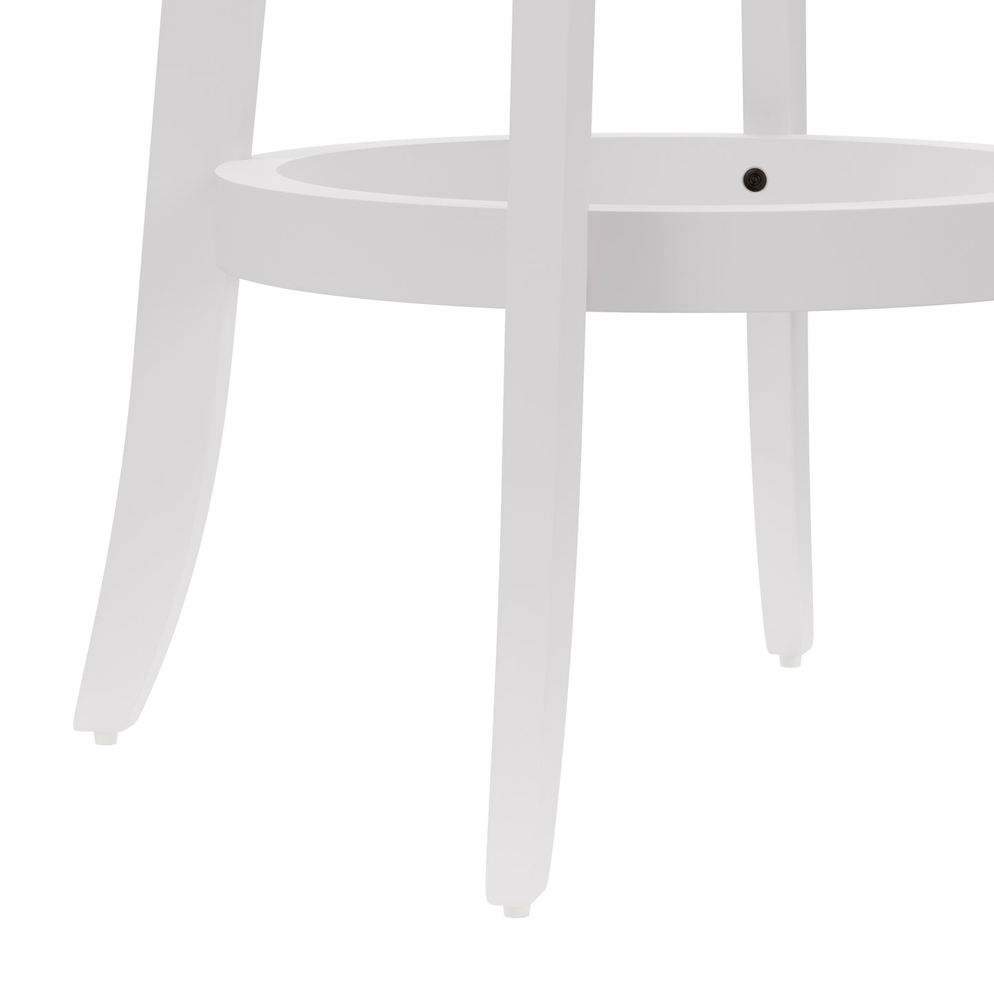 Hillsdale Furniture Savana Wood Bar Height Swivel Stool, White