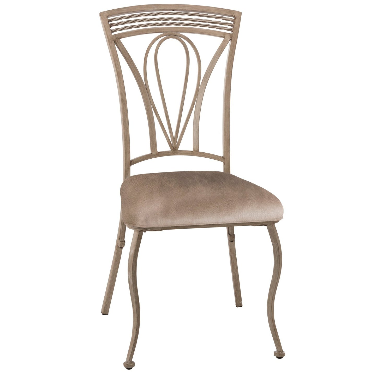 Hillsdale Furniture Napier Metal Dining Chair, Set of 2, Ivory