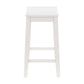 Hillsdale Furniture Fiddler Wood Backless Counter Height Stool, White