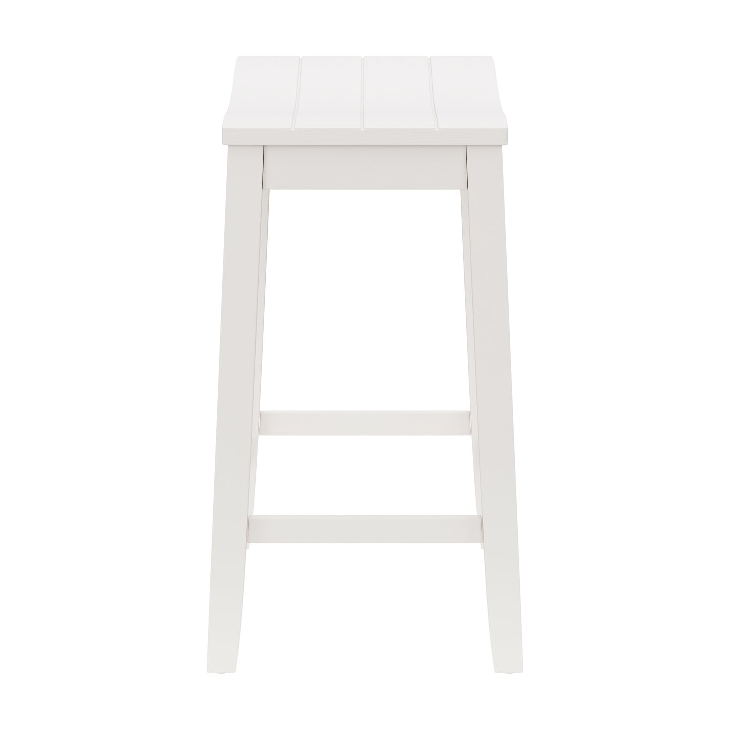 Hillsdale Furniture Fiddler Wood Backless Counter Height Stool, White