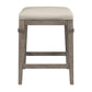 Hillsdale Furniture Arabella Wood Backless Counter Height Stool, Distressed Gray