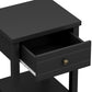 Living Essentials by Hillsdale Harmony Wood Accent Table, Matte Black