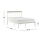 Hillsdale Furniture Serenity Metal Full Platform Bed, White