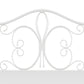 Hillsdale Furniture Ruby Twin Metal Headboard with Frame, Textured White