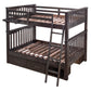 Hillsdale Kids and Teen Highlands Harper Wood Full Over Full Bunk with Storage Unit and Hanging Nightstand, Espresso