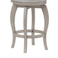 Hillsdale Furniture Ellendale Wood Counter Height Swivel Stool, Aged Gray with Fog Gray Fabric