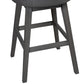 Hillsdale Furniture, Rosabella Wood Bar Height Swivel Stool, Gray Wire Brush