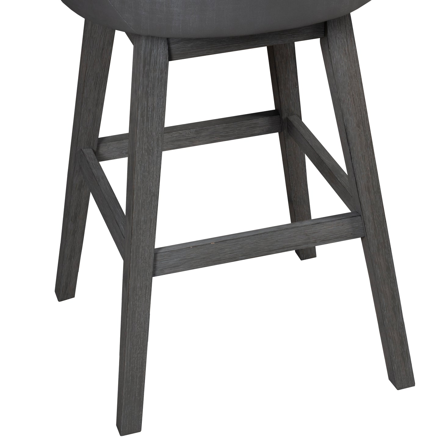 Hillsdale Furniture, Rosabella Wood Bar Height Swivel Stool, Gray Wire Brush