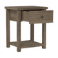 Living Essentials by Hillsdale Harmony Wood Accent Table, Knotty Gray Oak