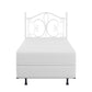 Hillsdale Furniture Ruby Twin Metal Headboard with Frame, Textured White