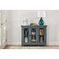 Hillsdale Furniture Bayside Wood 3 Door Console Cabinet, Robin Egg Blue