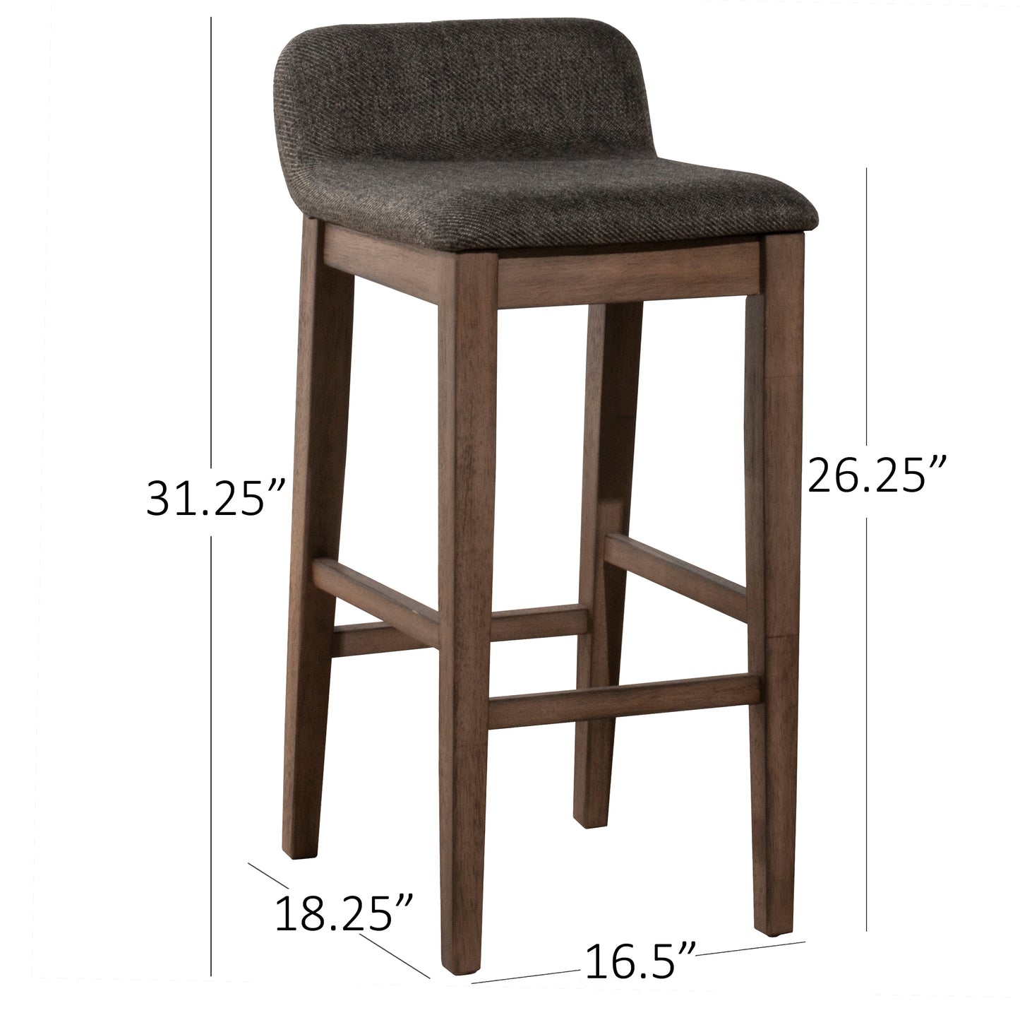 Hillsdale Furniture Renmark Counter Height Stool, Brushed Gray