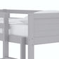 Living Essentials by Hillsdale Capri Wood Twin Over Twin Floor Bunk Bed, Gray