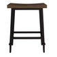 Hillsdale Furniture Trevino Metal Backless Counter Height Stool, Set of 2, Distressed Walnut