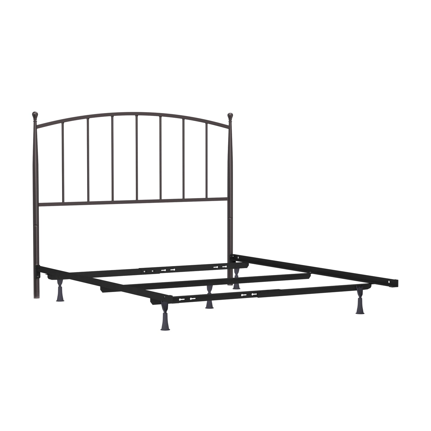 Hillsdale Furniture Warwick Full/Queen Metal Headboard with Frame, Gray Bronze