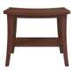 Hillsdale Furniture Preston Walnut Acacia Wood Shower Stool