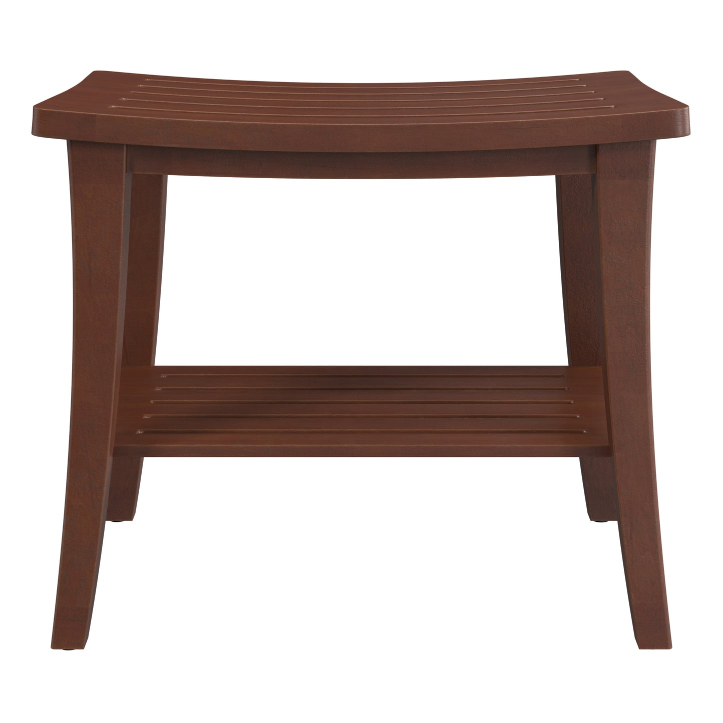 Hillsdale Furniture Preston Walnut Acacia Wood Shower Stool