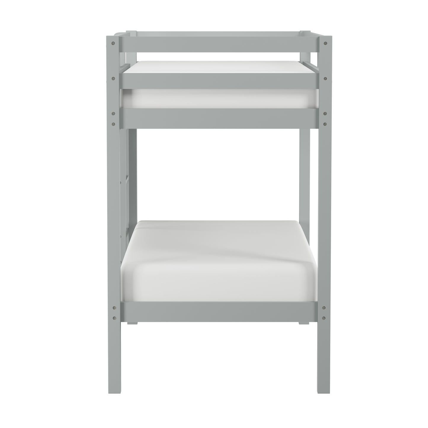 Hillsdale Kids and Teen Caspian Twin Over Twin Bunk Bed, Gray