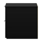 Hillsdale Living Essentials Delmar Wood 2 Drawer Nightstand, Set of 2, Matte Black