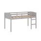 Living Essentials by Hillsdale Alexis Wood Arch Twin Loft Bed, Gray