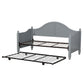 Hillsdale Furniture Augusta Wood Daybed with Roll Out Trundle, Gray