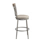 Hillsdale Furniture Stewart Metal Bar Height Swivel Stool, Aged Pewter