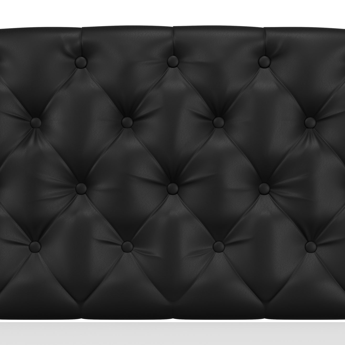 Hillsdale Furniture Hawthorne King/Cal King Upholstered Headboard with Frame, Black Faux Leather