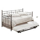 Hillsdale Furniture Providence Metal Twin Daybed with Roll Out Trundle, Antique Bronze