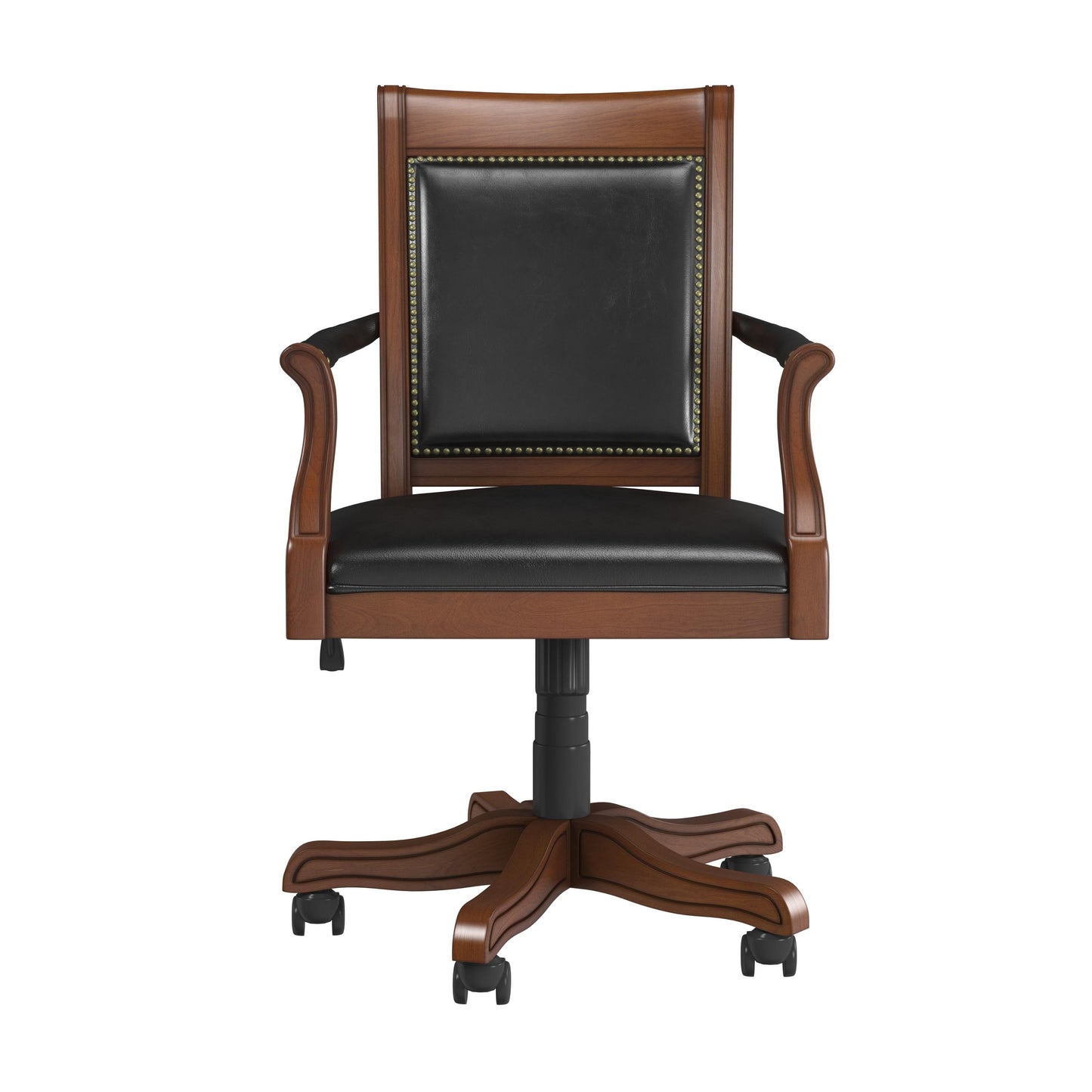 Hillsdale Furniture Kingston Wood Caster Chair, Medium Cherry