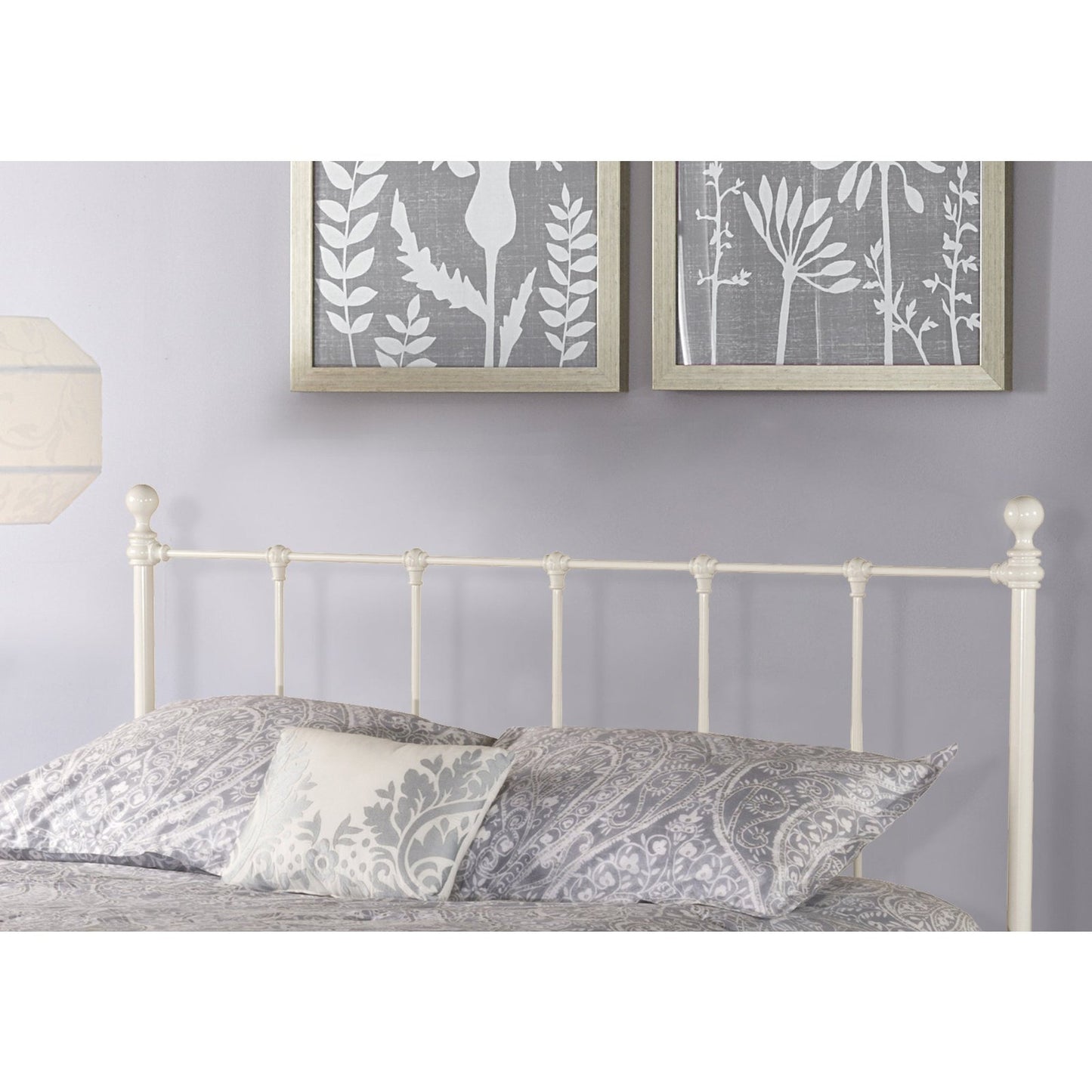 Hillsdale Furniture Molly Full Metal Headboard with Frame, White