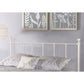 Hillsdale Furniture Molly Queen Metal Headboard, White