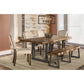 Hillsdale Furniture Emerson Wood 6 Piece Rectangle Dining with One Bench and Four Chairs, Natural Sheesham