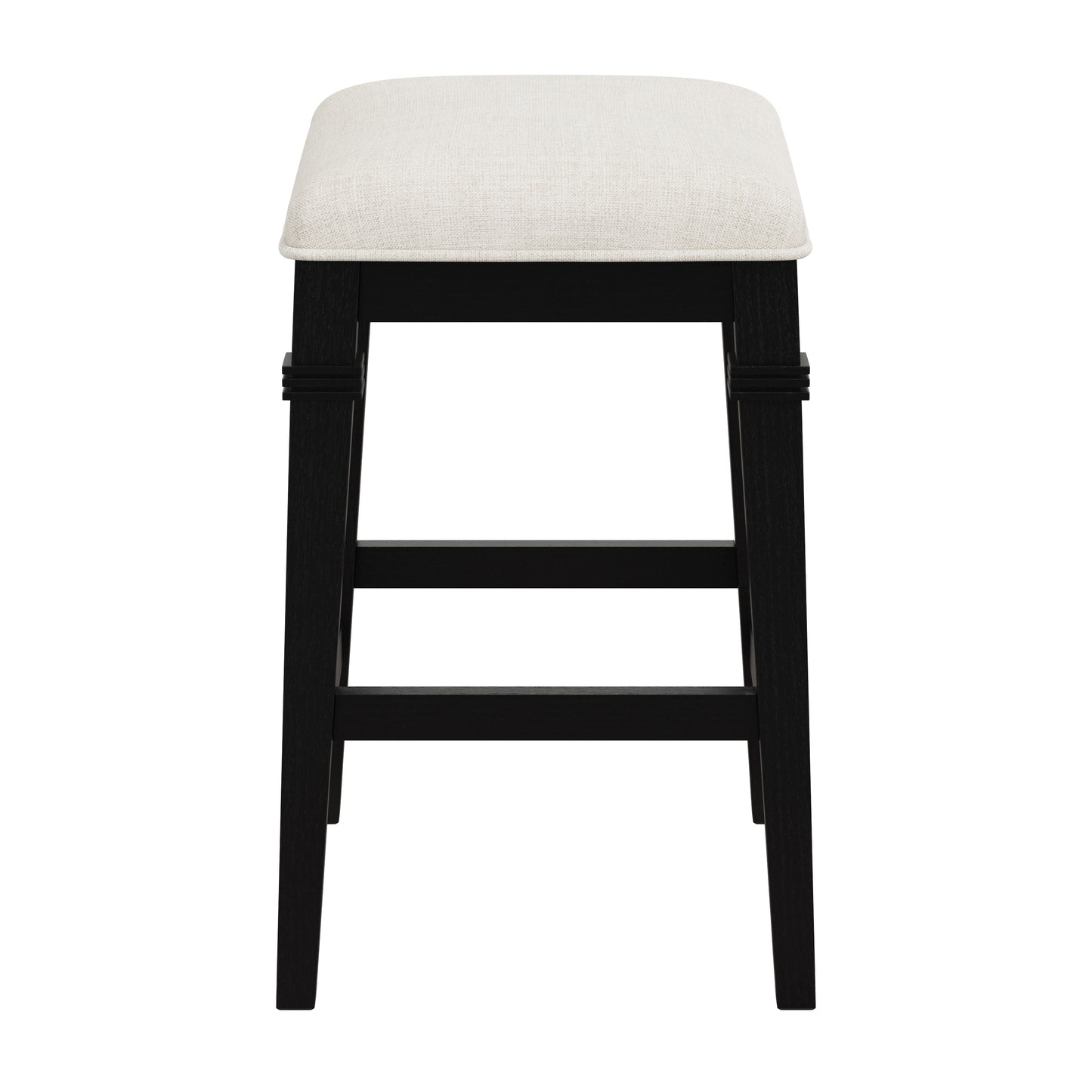 Hillsdale Furniture Arabella Wood Backless Counter Height Stool, Black Wire Brush