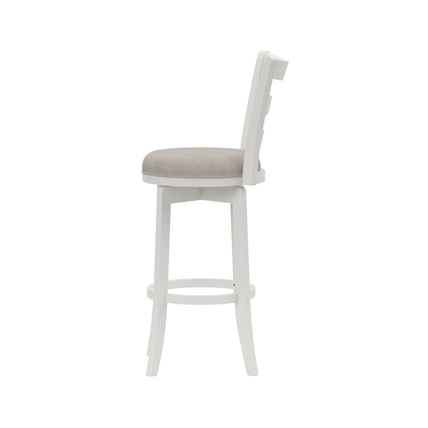 Hillsdale Furniture Elliott Wood Bar Height Swivel Stool, White