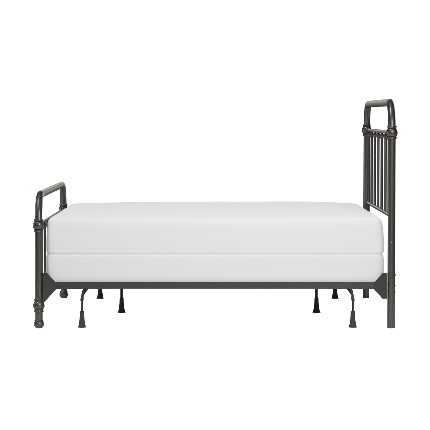 Hillsdale Furniture Kirkland Metal King Bed, Aged Pewter