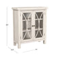 Hillsdale Furniture Bayside Wood 2 Door Console Cabinet, Antique White