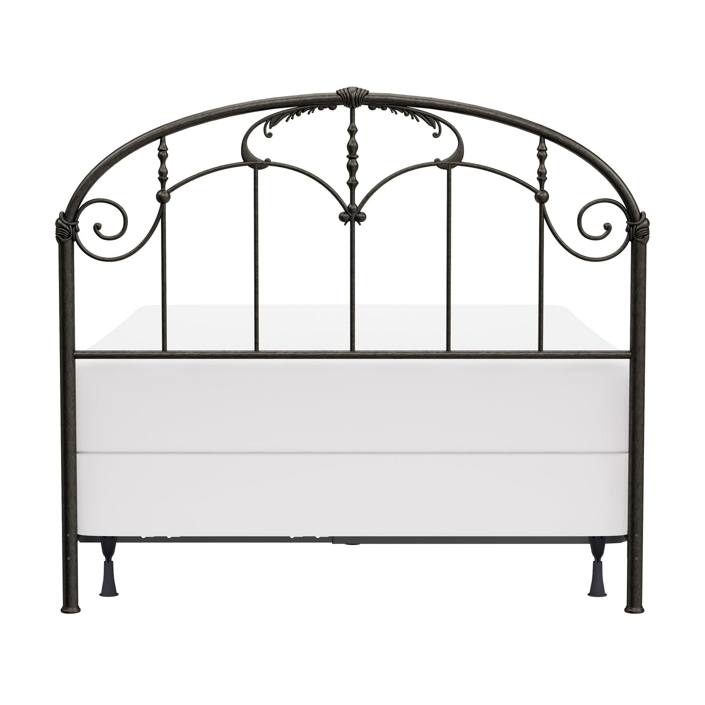 Hillsdale Furniture Jacqueline Metal Full/Queen Headboard with Frame, Old Brushed Pewter