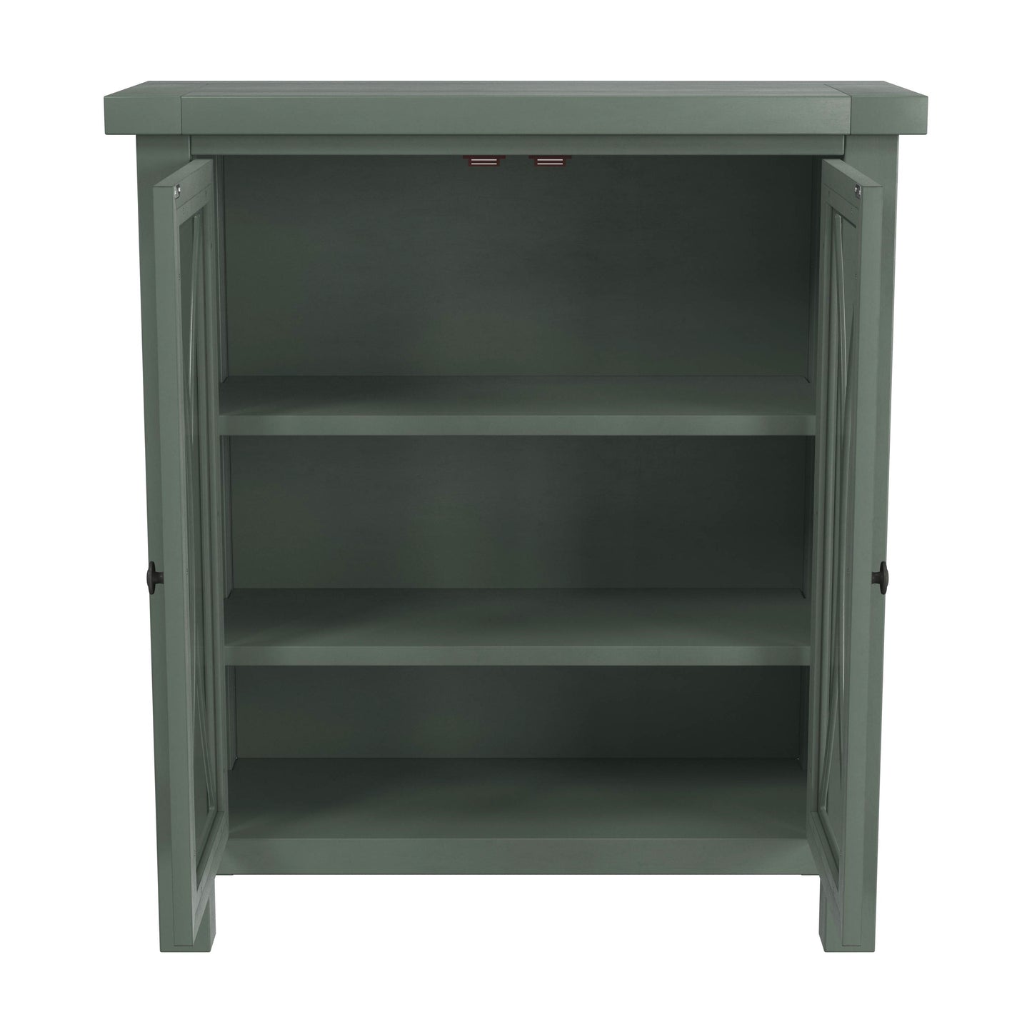 Hillsdale Furniture Bayside Wood 2 Door Console Cabinet, Robin Egg Blue