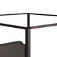 Hillsdale Furniture Melanie Wood and Metal King Canopy Bed, Oiled Bronze