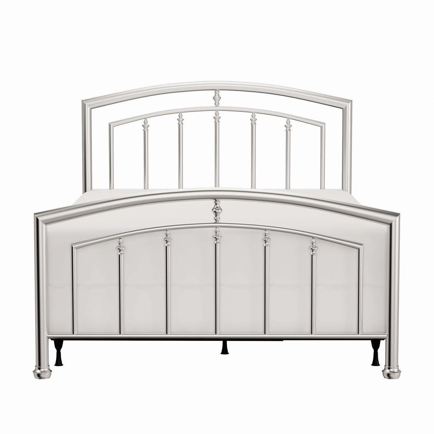 Hillsdale Furniture Claudia Queen Metal Bed, Matte Nickel