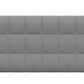 Hillsdale Furniture Buchanan Upholstered Tufted King Platform Bed with 2 Dual USB Ports, Smoke Gray Fabric